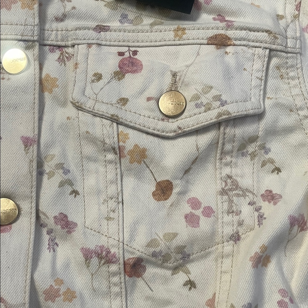 Joe's The Boyfriend Floral Denim Jacket - Picture 6 of 14